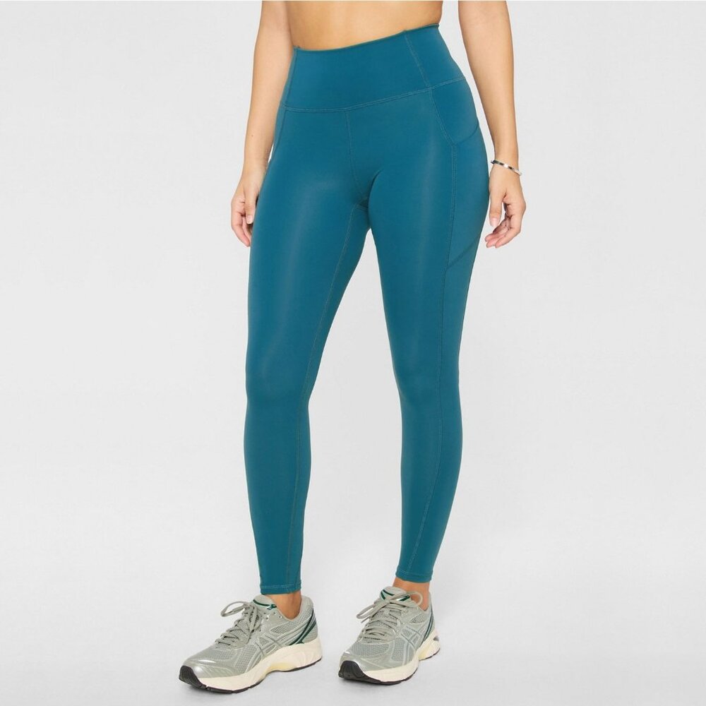 2/$30 Fabletics Oasis PureLuxe High-Waisted Legging Turquois Small #A1171